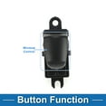 thumbnail image 3 of Interruptor de ventana eléctrica Unique Bargains para Nissan Tiida 2011-2014 Interruptor de control de ventana ABS negro lado del pasajero, 3 of 7