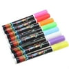 AGPtek 8pcs 3mm Highlighter Fluorescent Liquid Chalk Marker Pen for LED Writing Board