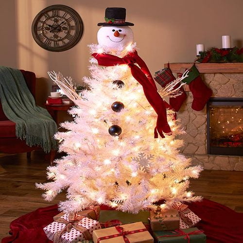 Snowman Christmas Tree Topper Frosty 