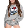 thumbnail image 2 of IWRICH Kids 100 Days of School Sweatshirts Baseball Teaching School Days Inspirational Graphic Tops,Size 3-14 Years Grey 100, 2 of 4