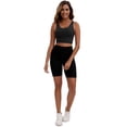 thumbnail image 5 of Unique Bargains Women's V Back Wide Straps Sports Bra S Black, 5 of 6