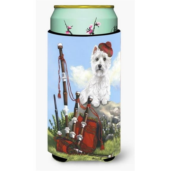 Carolines Treasures Westie Piper Tall Boy Hugger Tall Boy multicolor