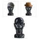 thumbnail image 4 of Cabeza de maniquí para entrenamiento masculino, 23 pulgadas de circunferencia de cabeza, pelucas para exhibición Negro brillante, 4 of 8