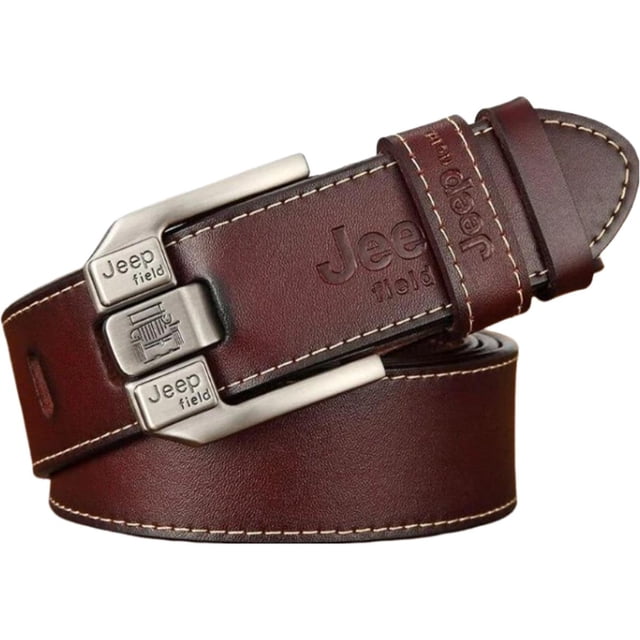 Correa de Cuero BeltPoshBrown 1Pza 115cm Café Cuero/Metal Masculino. Aero X MXTBS-007