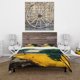 thumbnail image 3 of Designart 'Orange Beach By The Coastline' Juego de Funda Nórdica Náutica y Costera, 3 of 5