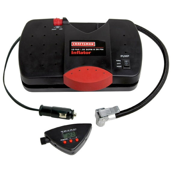 Craftsman 2875114 12V Portable Inflator with Digital Tire Pressure Gauge