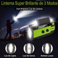 thumbnail image 3 of Radio Portatil Recargable de Emergencia Zinker con Dinamo y Carga Solar 4000mAh, 3 of 7