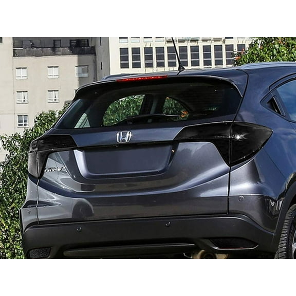 Rvinyl Tail Light Tint Covers Compatible with Honda HR-V 2016-2018 - Blackout Smoke