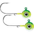 thumbnail image 1 of VMC 1/32 oz. Neon Moon Eye Jig - 2 Pack - Green Fire UV, 1 of 2