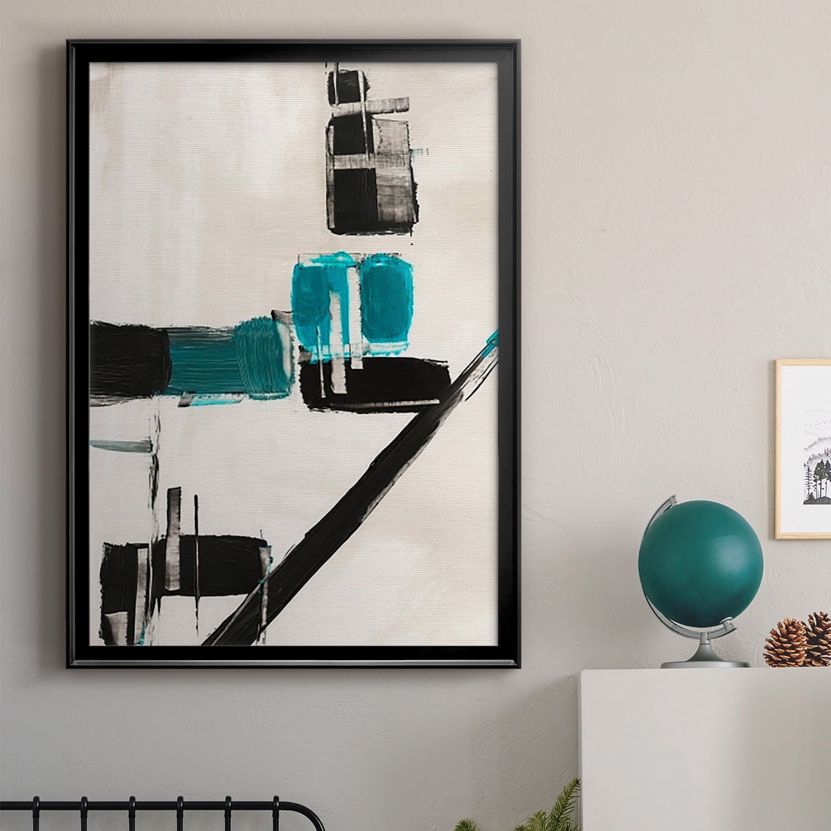 Geometry Notes I Premium Framed Print, in Gold, Black, or Silver - Ready to Hang