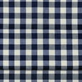 thumbnail image 2 of Country Plaid Gingham Checkered Farmhouse 3 Pc Cafe Kitchen Curtain Tier & Valance Set - Navy Blue, 2 of 2