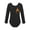 Black, variant on Kids Ballet Dance Leotard Fleece Lined Bodysuit Girls Gymnastics Unitard Undergarment Warm Up Black 140