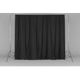thumbnail image 4 of Solid Poplin Window Curtain or Photography Backdrop 58" Wide - Charcoal, 4 of 5