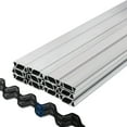 thumbnail image 1 of STAWAY Serre Fil à Bascule & Verrou à Ressort en Alliage d'Aluminium U-Canal 6.56 Pieds - Durable, Installation Facile, Résistant aux Intempéries pour Film Plastique & Toile d'Ombrage, 1 of 9