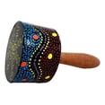 thumbnail image 2 of Balikraft Hand Made Wood Artisans "Marakas Ombak" Colorful Beach Ocean Premium Maracas Instrument Rumba, 2 of 7