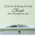thumbnail image 3 of I Can Do All Things Through Christ Bible Quote Removable PVC God Wall Stickers, 3 of 7
