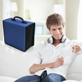 thumbnail image 5 of 432 Capacity CD Case, Heavy Duty Nylon Blue DVD Disc Case Bag Holder Organizer Binder, 5 of 8
