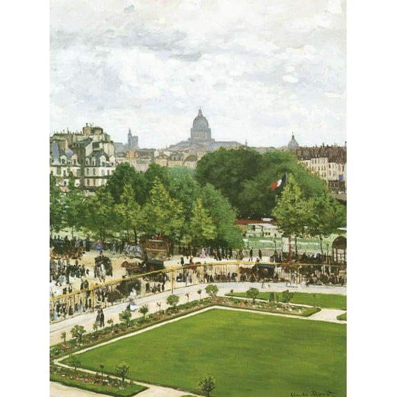 Garden Of The Princess-Monet - CANVAS OR FINE PRINT WALL ART