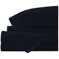 thumbnail image 2 of BedDecor 100% Egyptian Cotton 600 TC 3PCS Silver Lining Duvet Set + 1PC Cushion Cover (Navy Blue, Twin/Twin XL), 2 of 5