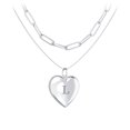 thumbnail image 1 of Layering Necklace with Locket and Paperclip Chain, 1 of 4