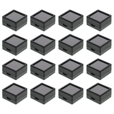 MUSEYA Jewel Storage Case Glass Birthdays 24Pcs 1.18X1.18X0.59 Inch