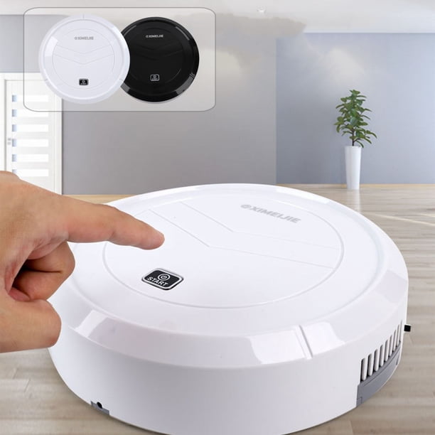 Xihbxyly Mini Robot Barredor, Función 2 En 1 de Succión y Fregado, Sistema Inteligente para Evitar Obstáculos, Limpieza Silenciosa y Sin Interrupciones, Comodidad En El Hogar, Eficiente En Espacios R