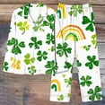 thumbnail image 6 of Blmnix Pajama Pants Women Sleepwear Sets St. Patrick Bamboo Pajamas Pjs Collared Purple Long Sleeve Full Valentine Pajamas,XXL, 6 of 7