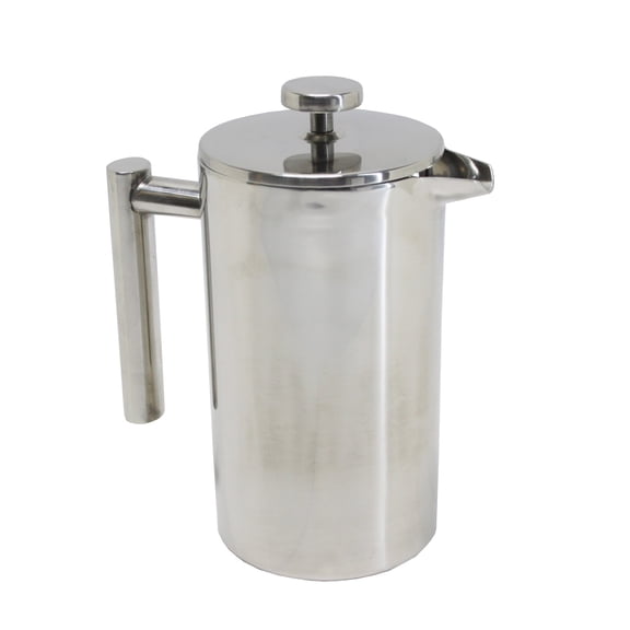 FixtureDisplays® Double-Wall Stainless Steel French Coffee Press, 34 oz / 1 Liter 16030-2PK