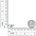 thumbnail image 3 of Gem Stone King 925 Sterling Silver and 10K Yellow Gold White Simulated Opal Swiss Blue Topaz 2 Stone and Lab Grown Diamond Accent Ring for Women (1.18 Cttw, Gemstone October Birthstone, Size 9), 3 of 4