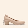 thumbnail image 2 of Zapatos de Tacón Cuadrado para Mujer DREAM PAIRS Nude Talle 10, 2 of 8