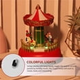 thumbnail image 2 of Adorno De Música De Carrusel Exquisito Carrusel Decoración Luminosa Led Merry-Go-Round Festival Decoración Con Luz Colorida Para Regalo De Festival Advancent HA018718-00, 2 of 7