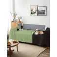 thumbnail image 3 of Sage Green Black Grey Couch Cover for 2 Cushion Sofa, Modern Irregular Geometric Abstract Washable Loveseat Sofa Covers Slipcover for Sectional Sofas L-Shaped, Couch Throw Cover 71"x118", 3 of 9