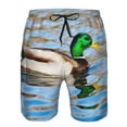 thumbnail image 3 of Logiee Mallard Duck Swimming In A River Print Mens Swim Trunks Quick Dry Board Shorts,Breathable Hawaii Beach Shorts Swimwear Bathing Suits-XX-Large, 3 of 6