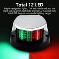 thumbnail image 4 of Boat Navigation Lights Red-Green LED Marine Navigation Light Boat Bow Lights, 4 of 8