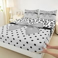 thumbnail image 3 of Castle Fairy Dreamy Bowtie Queen Sheet Sets for Teenagers Female Men,Leopard Print Bed Set, 3 of 7