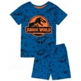 thumbnail image 1 of Jurassic World Boys Blue Short Sleeve Short Leg Pyjama Set, 1 of 5