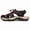 Black and Red, variant on Men's Red & Black Closed-Toe Sport Sandals, Breathable Outdoor Hiking Shoes