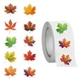thumbnail image 4 of JUMNUYCUH 500Pcs Fall Leaf Stickers, Maple Leaf Self-Adhesive Sticker Roll, Autumn Thanksgiving Waterproof Decals for Crafts Party Cards Seal Envelopes Supplies Scrapbook Decor, Fall Leaves Stickers, 4 of 9