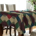 thumbnail image 5 of Yayeee Tablecloths 54" x 54" Rectangle Wrinkle Resistant Party Table Cover, Green Tartan Pattern, 5 of 8