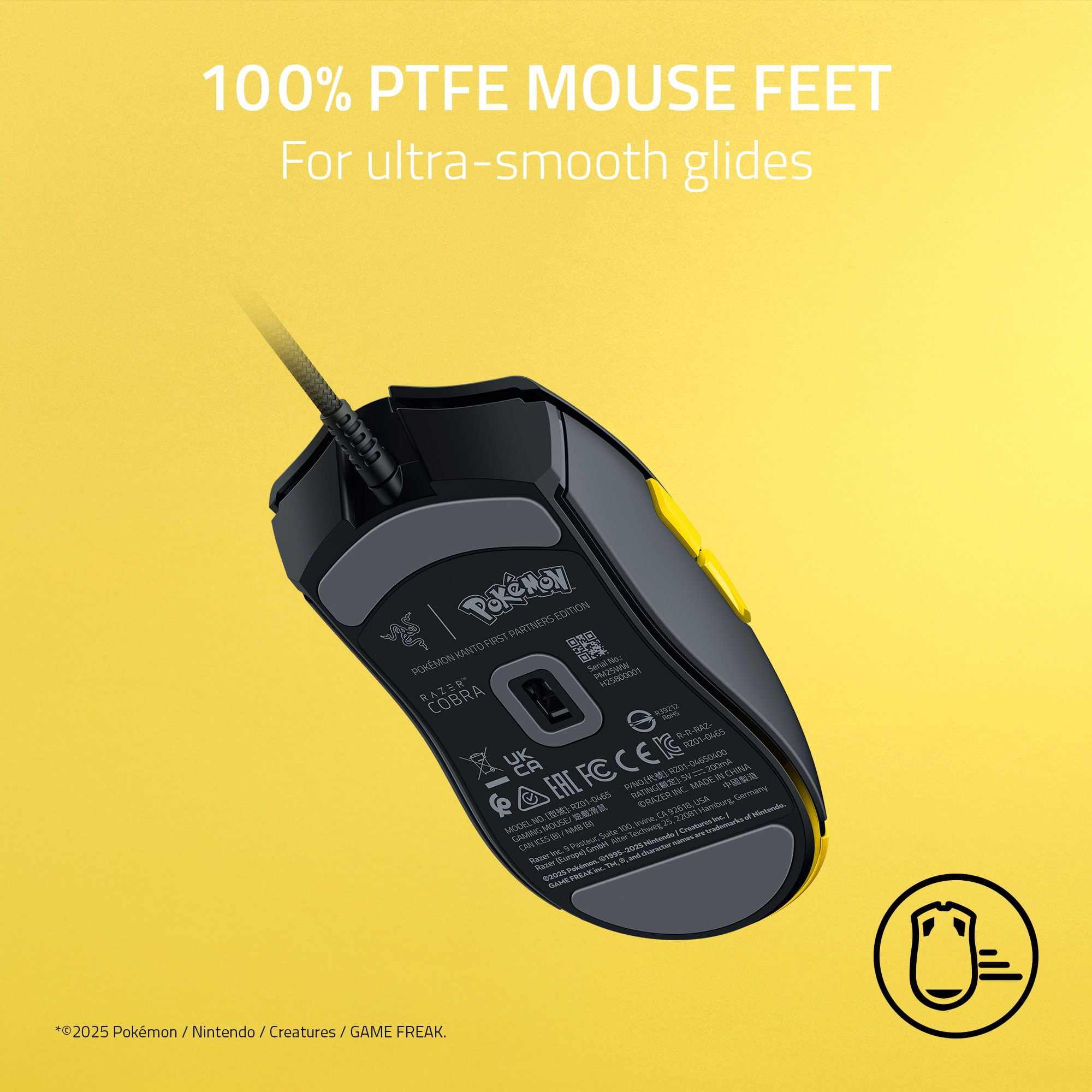 Razer Cobra Lightweight Wired Gaming Mouse with Razer Chroma™ RGB, Pokémon Kanto Starters Edition