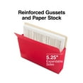 thumbnail image 2 of Staples File Pockets 5.25" Expansion Letter Size Assorted Colors 15/Carton ST765503-CCVS, 2 of 3