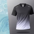 thumbnail image 2 of TOWED22 Men's UPF 50+ Sun Protection Quick Dry Workout T-Shirts Lightweight Moisture Wicking Tee for Athletic, Beach, Hiking Grey,S, 2 of 4