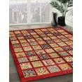 thumbnail image 3 of Ahgly Company Machine Washable Indoor Rectangle Abstract Metallic Gold Area Rugs, 8' x 10', 3 of 7