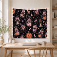 thumbnail image 5 of Jack O Lantern Pattern with Lanterns and Candy, Playful Illustration for Spooky Decor Fans, Festive Wall Decor, Halloween Gift, Tapestry Wall Hanging for Bedroom and Dorm, 5 of 7