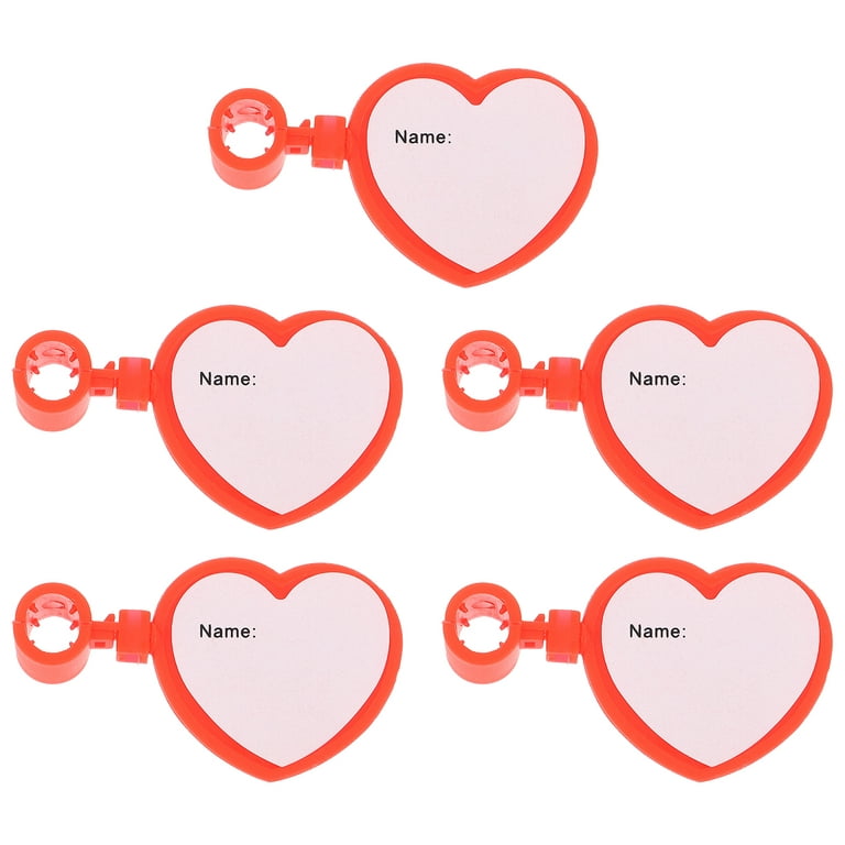 Valentine's Day Badge Reel Retractable Funny ID Holder Heart Name