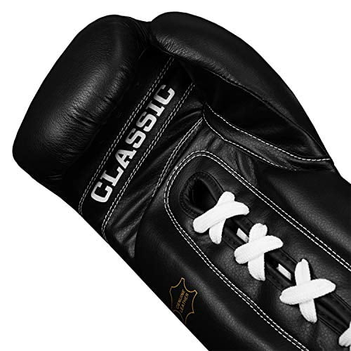 Title Classic Leather Lace Training Gloves 2.0 - Lace Up Boxing Glove, Boxing Competition Gloves, Boxing Sparring Gloves, Boxing Training Gloves, Boxing Bag Gloves, Boxing Gloves