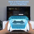 thumbnail image 6 of Wireless Keyboard for PS5 Controller, Bluetooth 3.0 Mini Chatpad Message Game Keyboard Keypad Built-in Speaker with 3.5mm Audio Jack for Messaging and Gaming Live Chat, for Playstation 5, 6 of 9