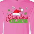 thumbnail image 4 of Inktastic Grandma Claus with Christmas Santa Hat and Snowflakes Long Sleeve T-Shirt, 4 of 5
