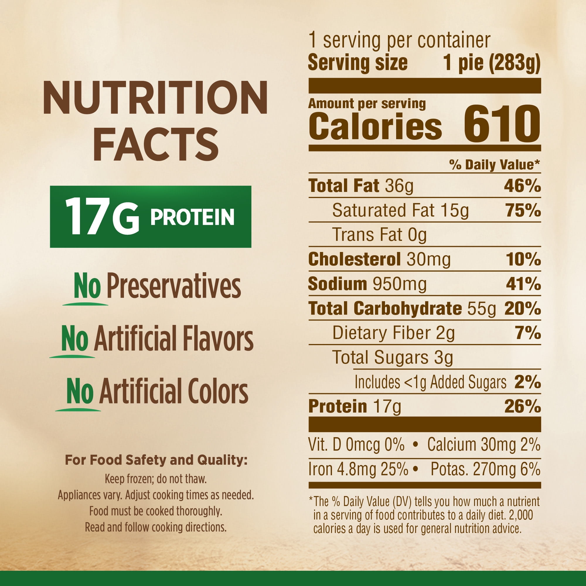 Marie Callender's Chicken Pot Pie, Frozen Meal, 10 oz.
