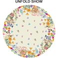 thumbnail image 6 of Easter Tablecloth Round 60 Inch Spring Floral Tablecloth Farmhouse Bunny Easter Table Cloth for Dining Room Kitchen Holiday Picnic Party Indoor or Outdoor Decor, 6 of 6